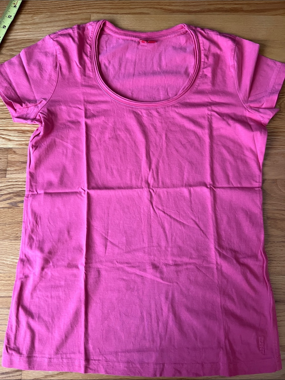 Esprit Hot Pink Scoop Neck Short Sleeve Tee